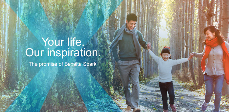 Your life. Our Inspiration. The promise of Baxalta Spark.